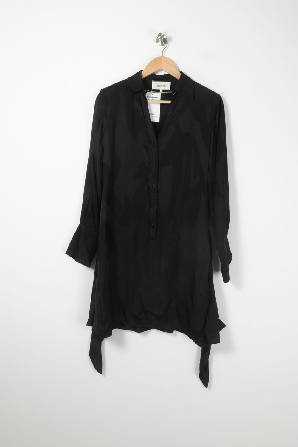 Robe Chemise Noire - Taille XS/34 de la marque ba&sh | PARAD88927 - Vendu par Paradigme - Image 2