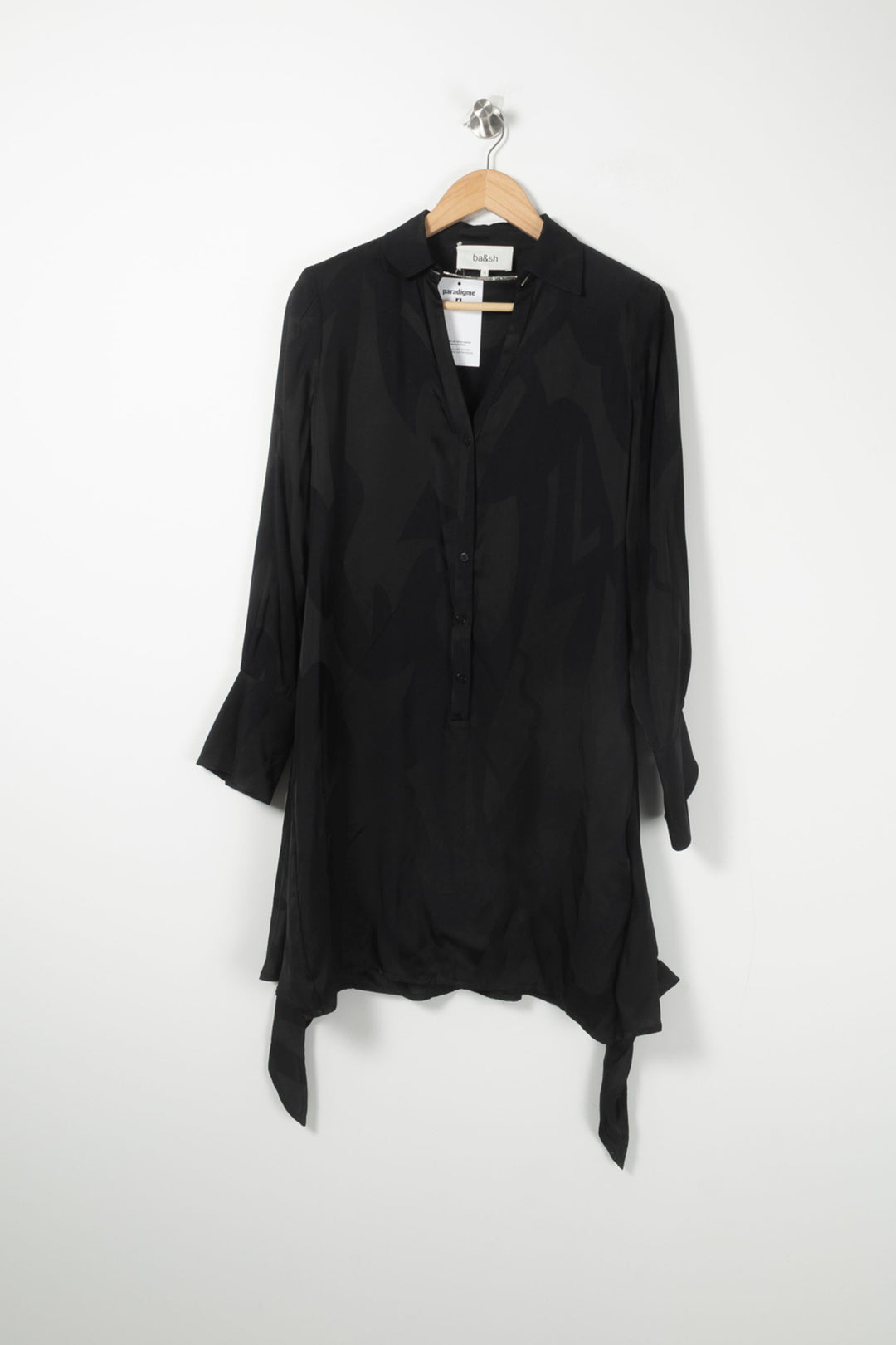 Robe Chemise Noire - Taille XS/34 de la marque ba&sh | PARAD88927 - Vendu par Paradigme - Image 2