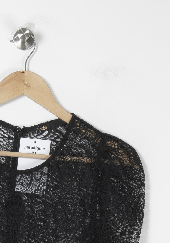 Robe Courte Noire - Taille L/40 de la marque Maje | PARAD88929 - Vendu par Paradigme - Image 3