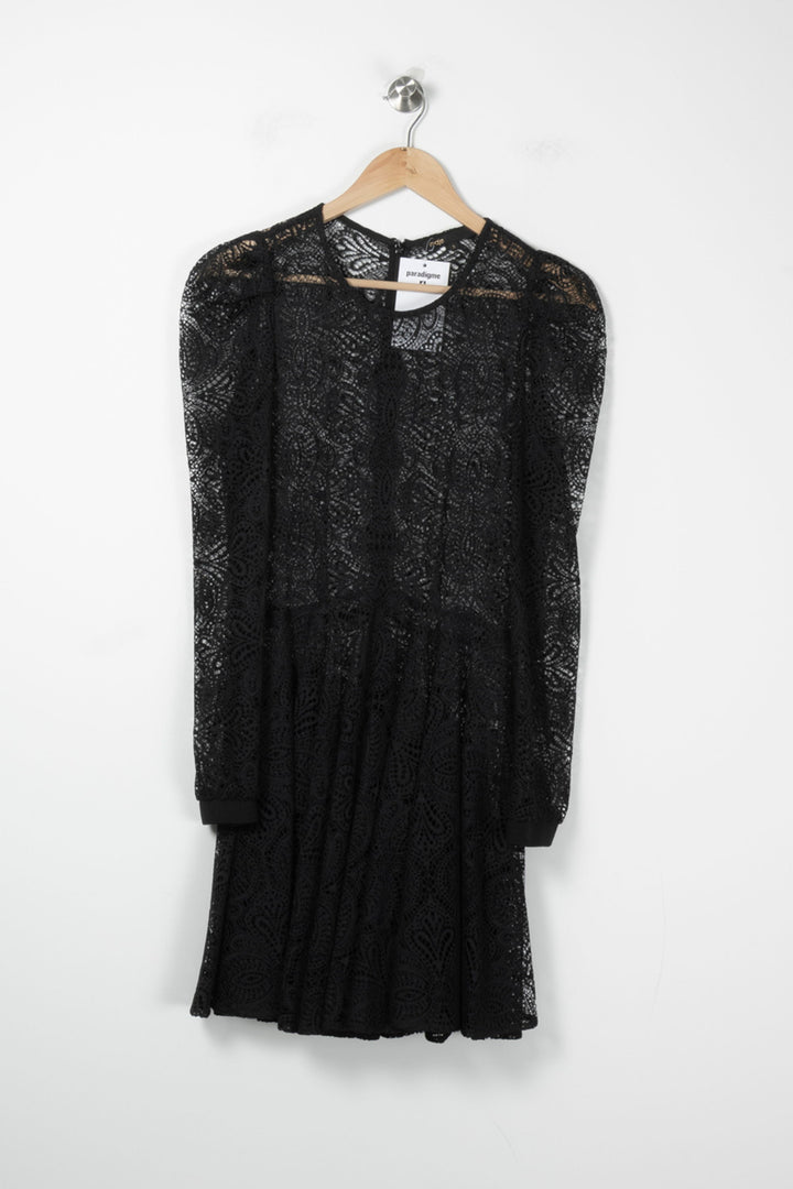 Robe Courte Noire - Taille L/40 de la marque Maje | PARAD88929 - Vendu par Paradigme - Image 2