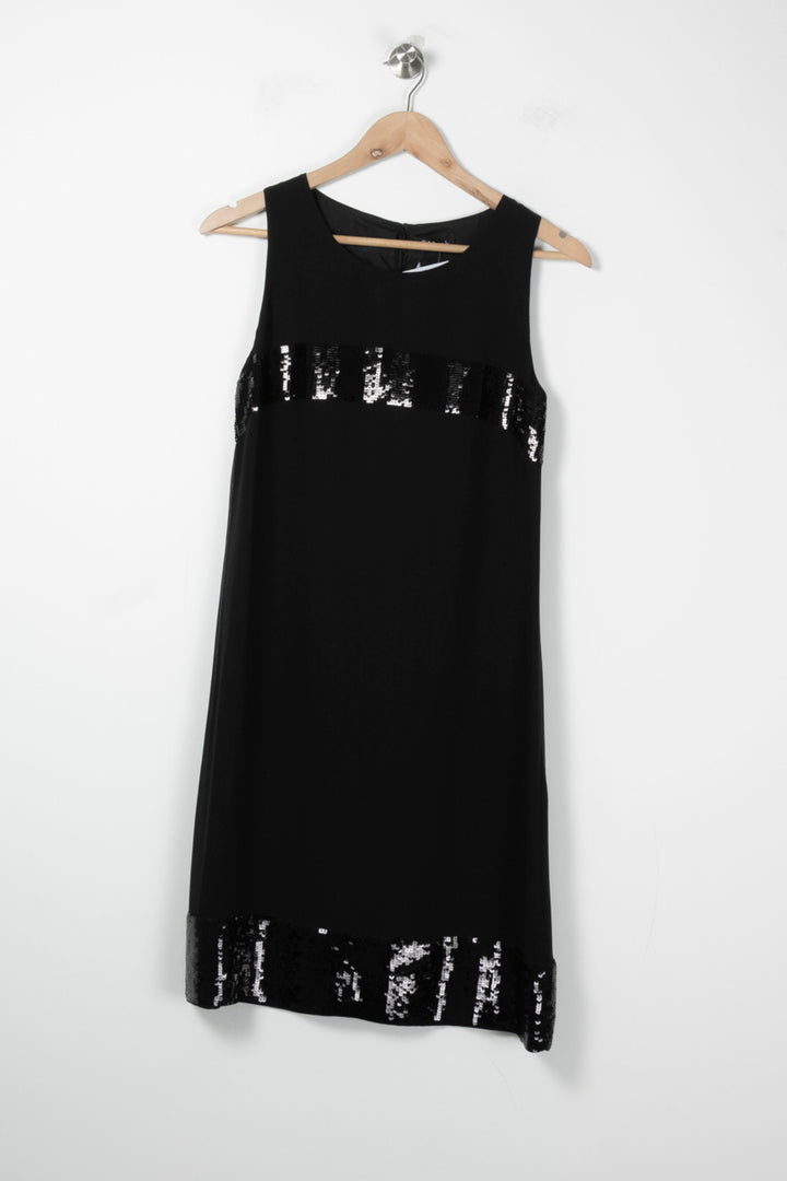 Robe Droite Noire - Taille M/38 de la marque Caroll | PARAD88930 - Vendu par Paradigme - Image 2