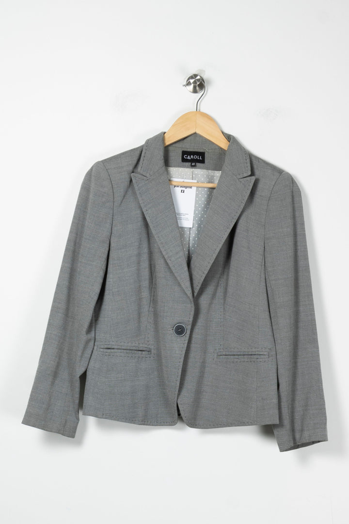Veste Grise - Taille L/40 de la marque Caroll | PARAD88933 - Vendu par Paradigme - Image 2