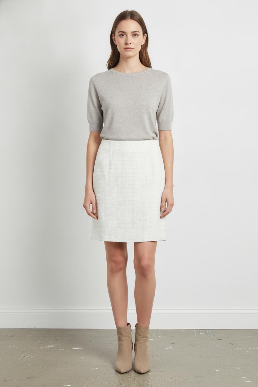 Jupe Droite Blanche - Taille XXXL/46 de la marque Weill | PARAD88944 - Vendu par Paradigme - Image 1