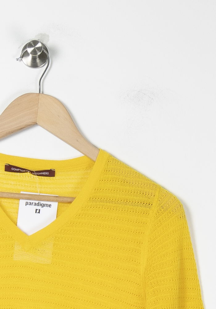 Pull Jaune - Taille S/36 de la marque Comptoir des Cotonniers | PARAD88946 - Vendu par Paradigme - Image 3