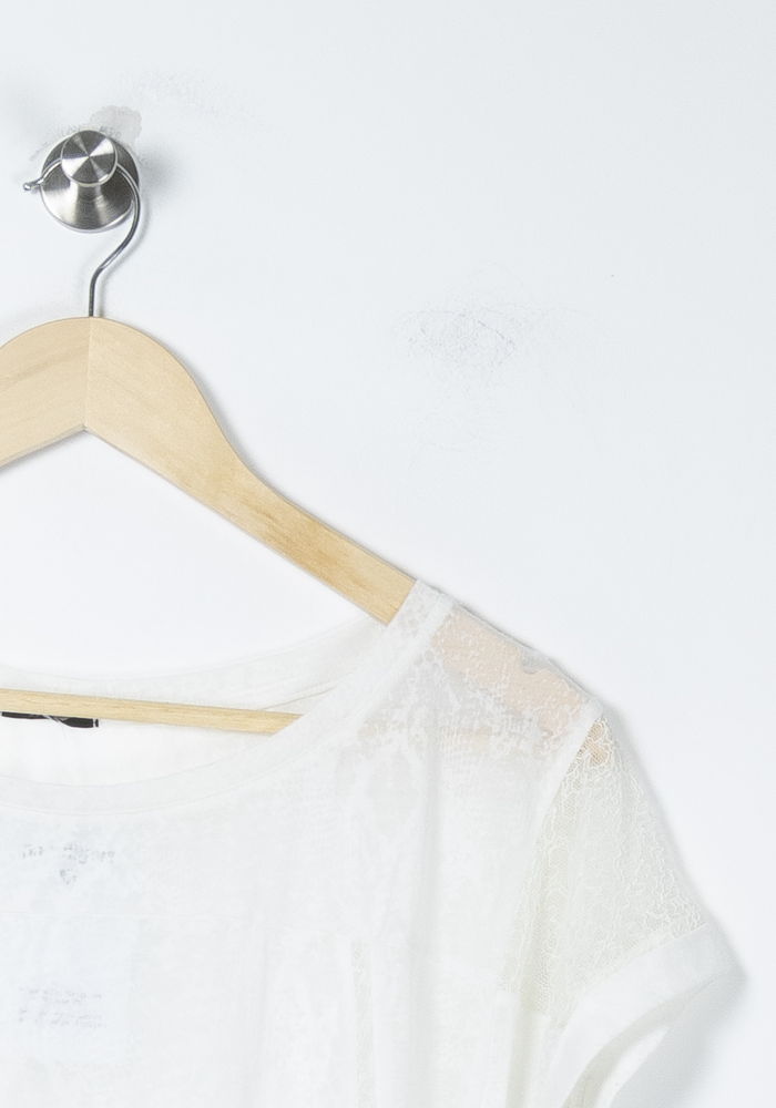 T-shirt Blanc - Taille M/38 de la marque IKKS | PARAD88948 - Vendu par Paradigme - Image 3