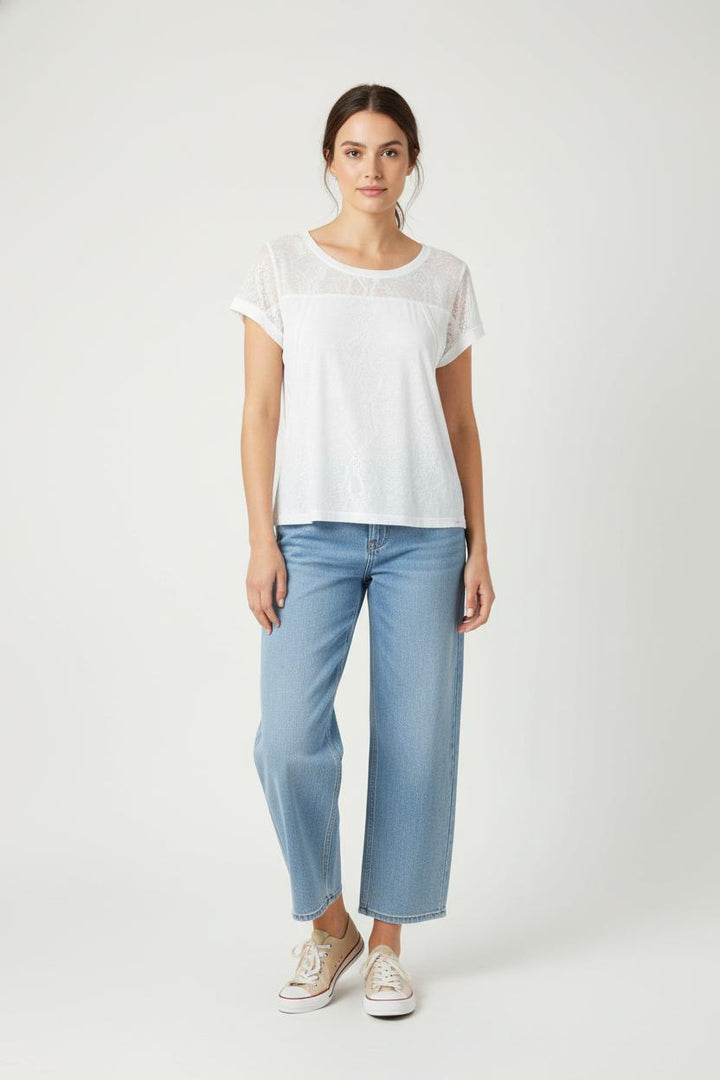 T-shirt Blanc - Taille M/38 de la marque IKKS | PARAD88948 - Vendu par Paradigme - Image 1