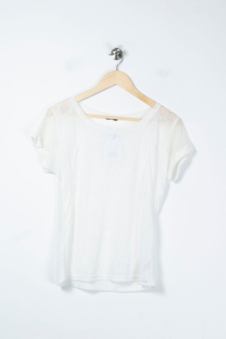 T-shirt Blanc - Taille M/38 de la marque IKKS | PARAD88948 - Vendu par Paradigme - Image 2