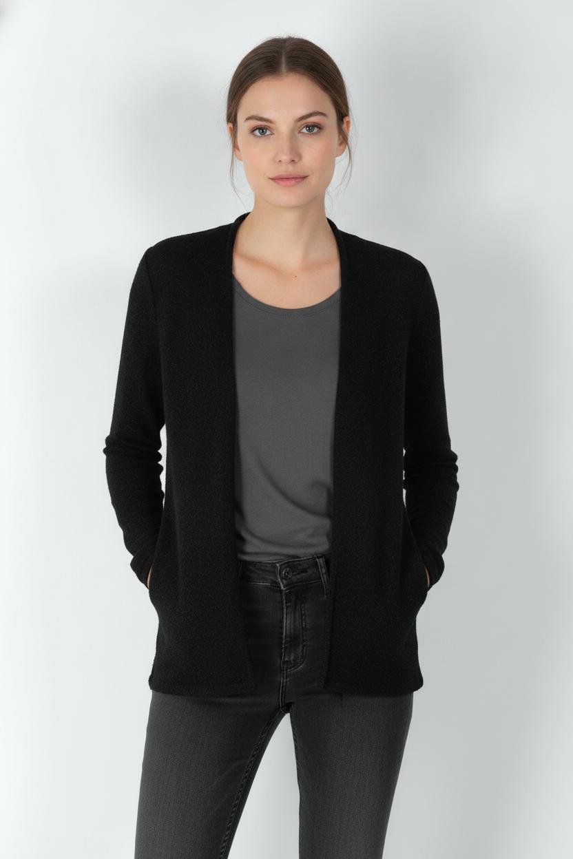 Cardigan Noir - Taille S/36 de la marque Sud express | PARAD88953 - Vendu par Paradigme - Image 1