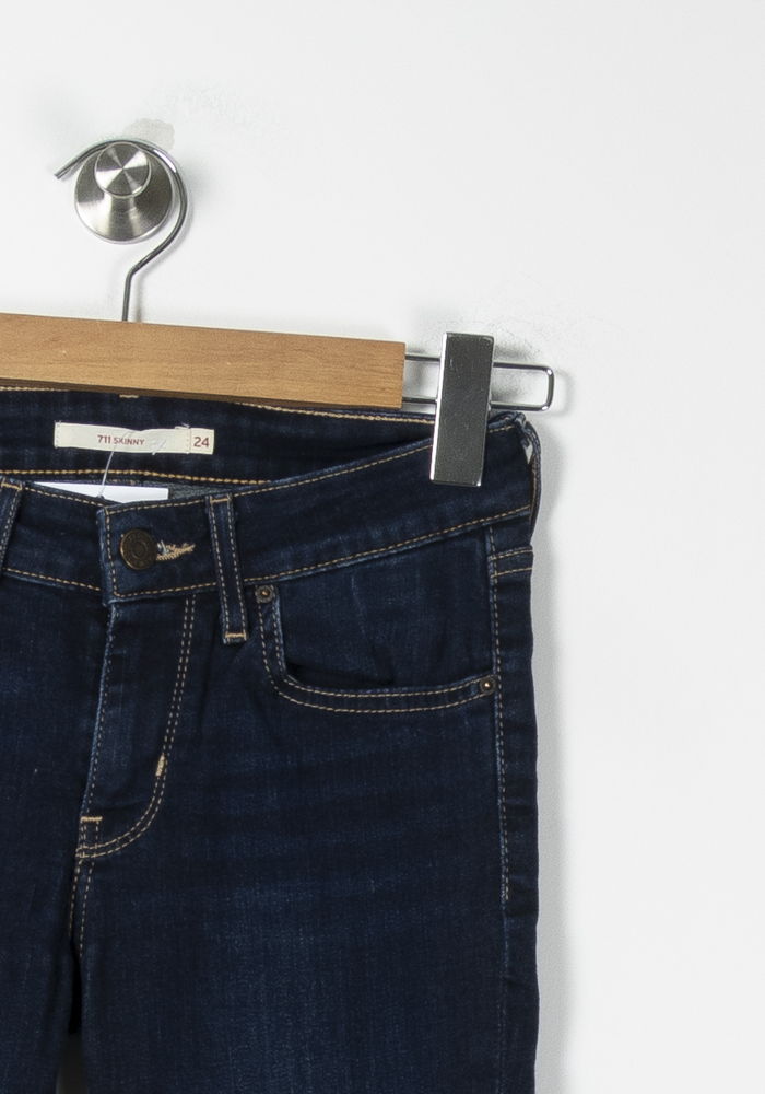 Jean Droit Bleu - Taille XS/34 de la marque Levi's | PARAD88957 - Vendu par Paradigme - Image 3