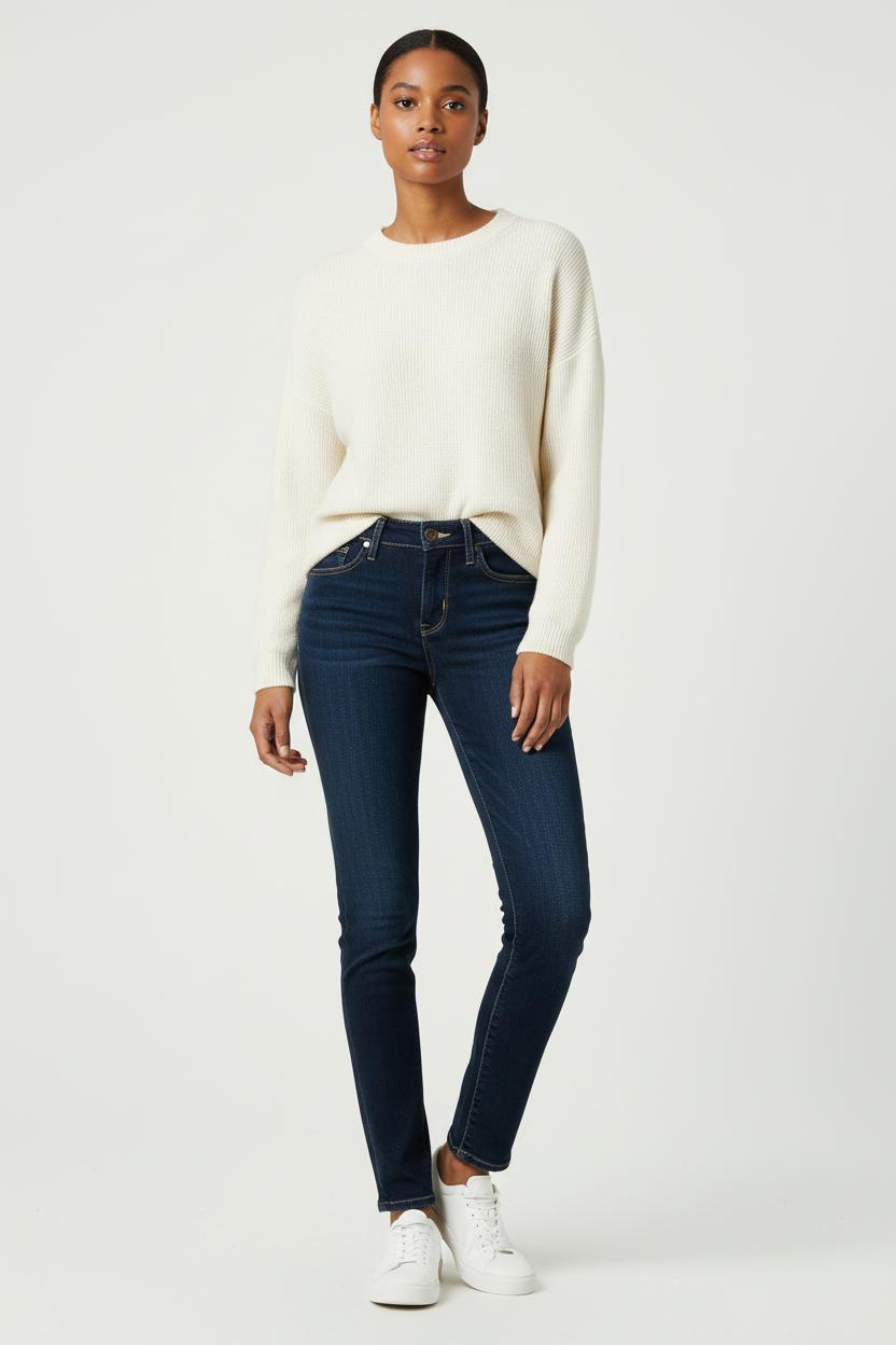 Jean Droit Bleu - Taille XS/34 de la marque Levi's | PARAD88957 - Vendu par Paradigme - Image 1