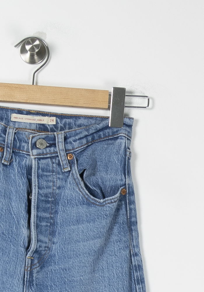 Jean Taille Haute Bleu - Taille XS/34 de la marque Levi's | PARAD88959 - Vendu par Paradigme - Image 3