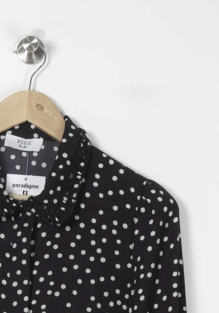 Blouse Noire et Blanche - Taille S/36 de la marque Weill | PARAD88968 - Vendu par Paradigme - Image 3
