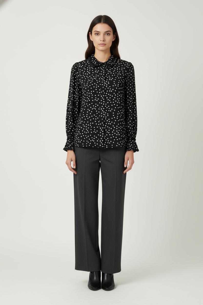 Blouse Noire et Blanche - Taille S/36 de la marque Weill | PARAD88968 - Vendu par Paradigme - Image 1