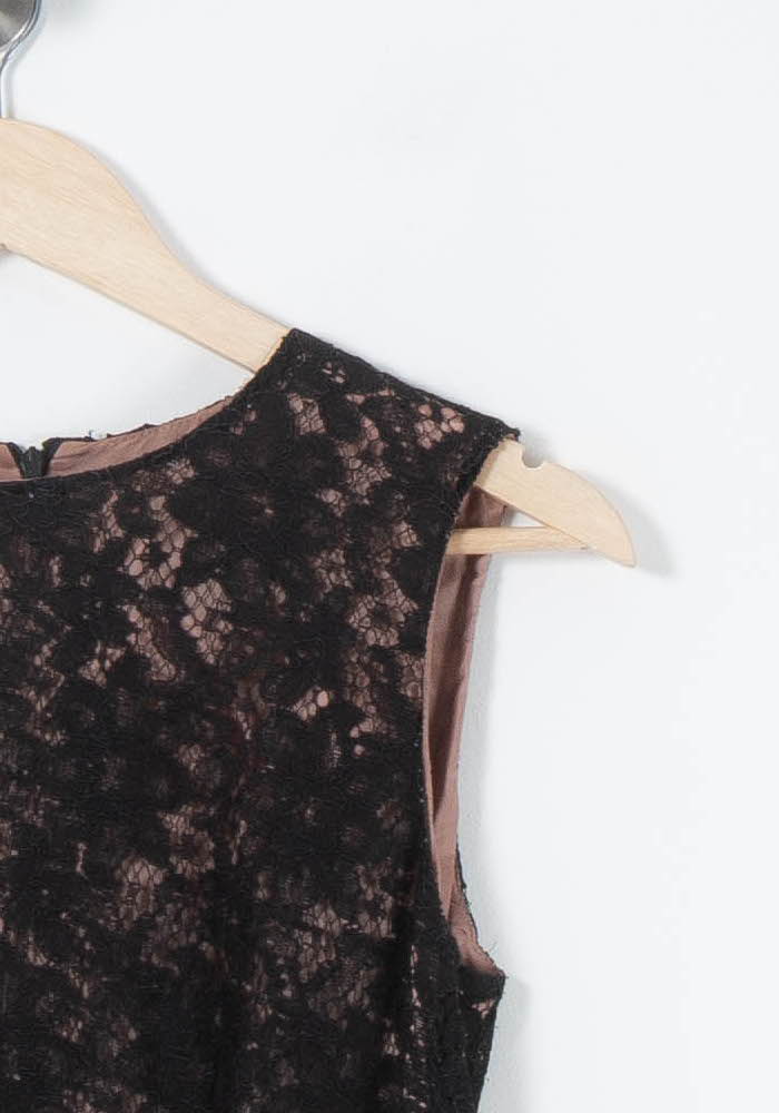 Robe en Dentelle Noire - Taille L/40 de la marque Tara Jarmon | PARAD88972 - Vendu par Paradigme - Image 3