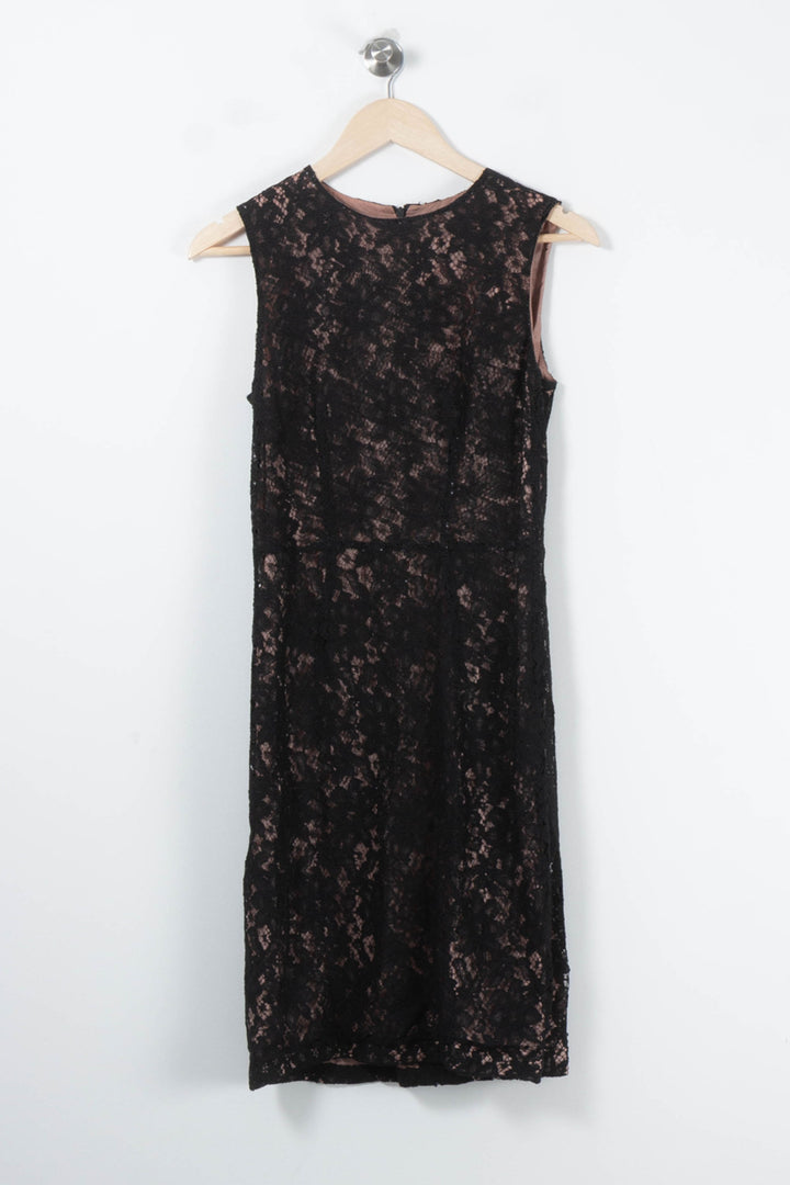 Robe en Dentelle Noire - Taille L/40 de la marque Tara Jarmon | PARAD88972 - Vendu par Paradigme - Image 2
