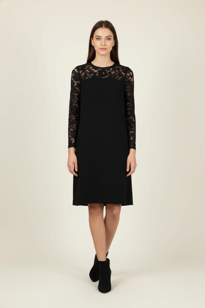 Robe Droite Noire - Taille M/38 de la marque Weill | PARAD88973 - Vendu par Paradigme - Image 1