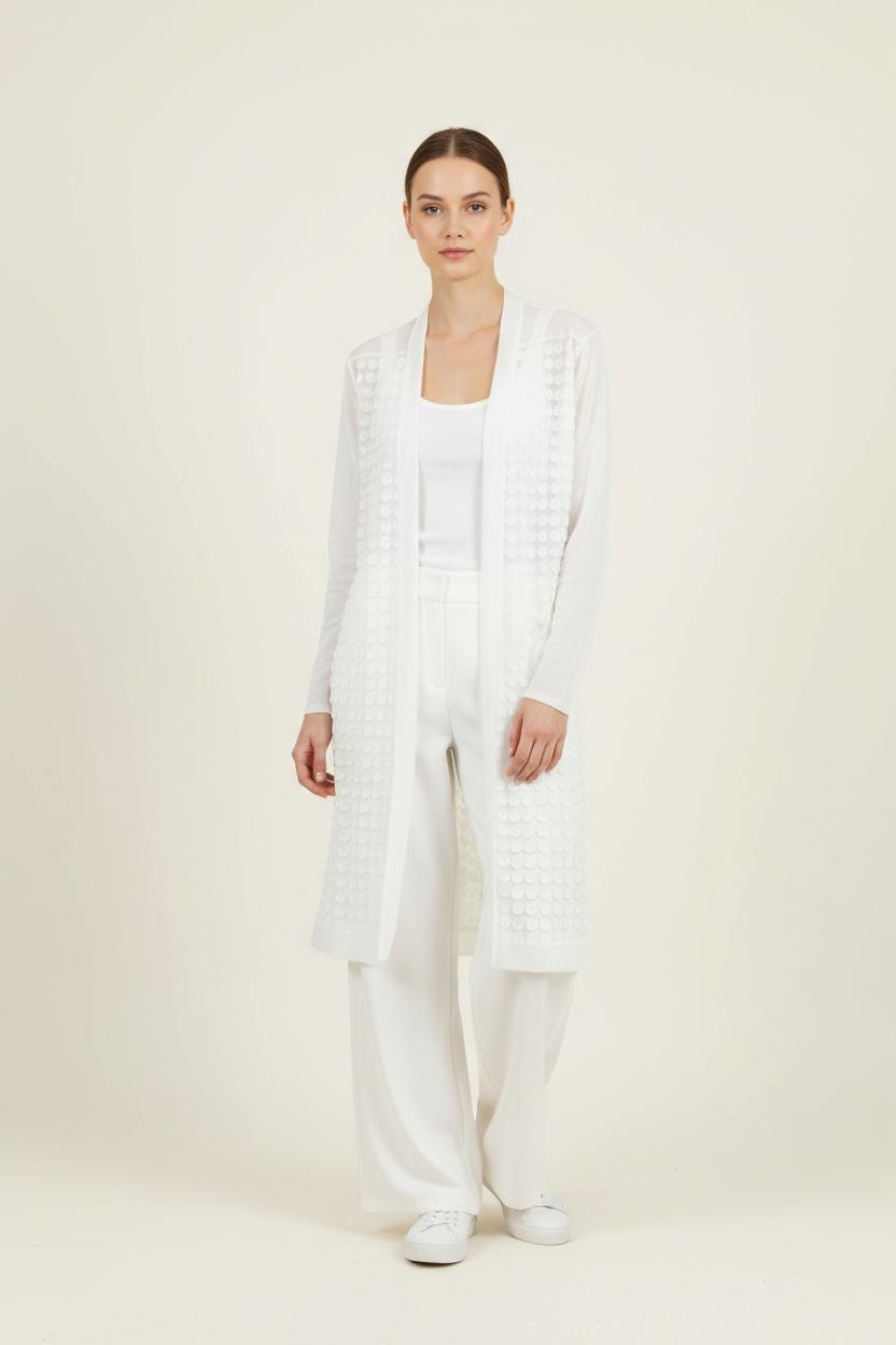 Cardigan Blanc - Taille L/40 de la marque Weill | PARAD88974 - Vendu par Paradigme - Image 1