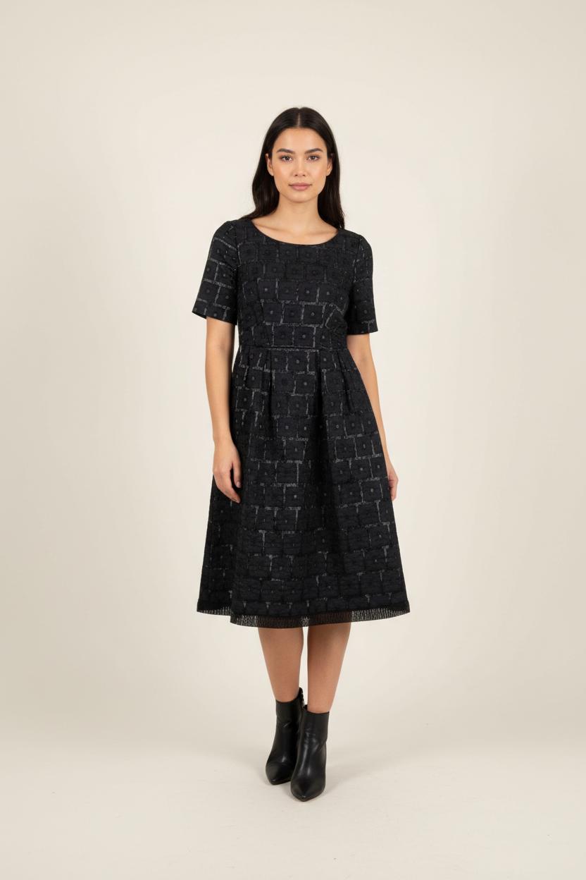 Robe Midi Noire - Taille M/38 de la marque Tara Jarmon | PARAD88982 - Vendu par Paradigme - Image 1