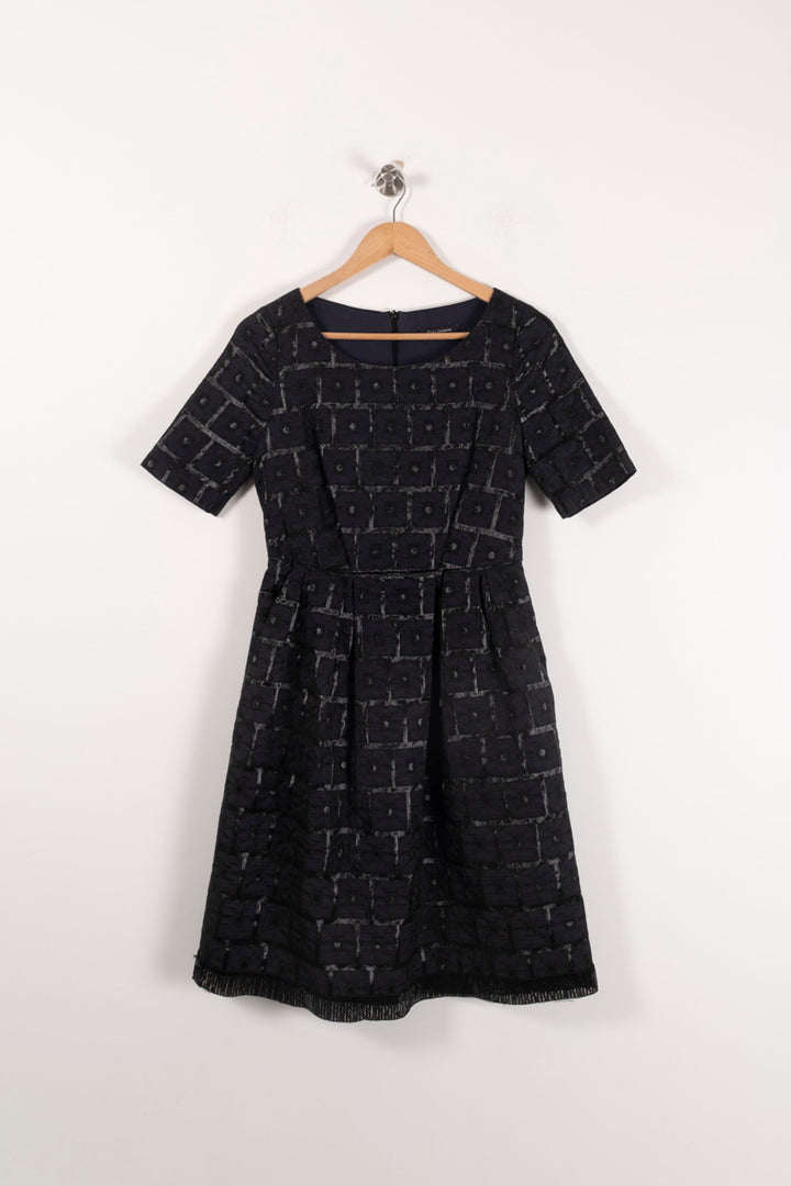 Robe Midi Noire - Taille M/38 de la marque Tara Jarmon | PARAD88982 - Vendu par Paradigme - Image 2
