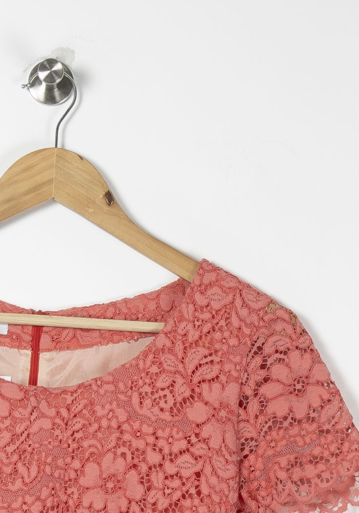 Robe Dentelle Rouge - Taille M/38 de la marque Weill | PARAD88984 - Vendu par Paradigme - Image 3