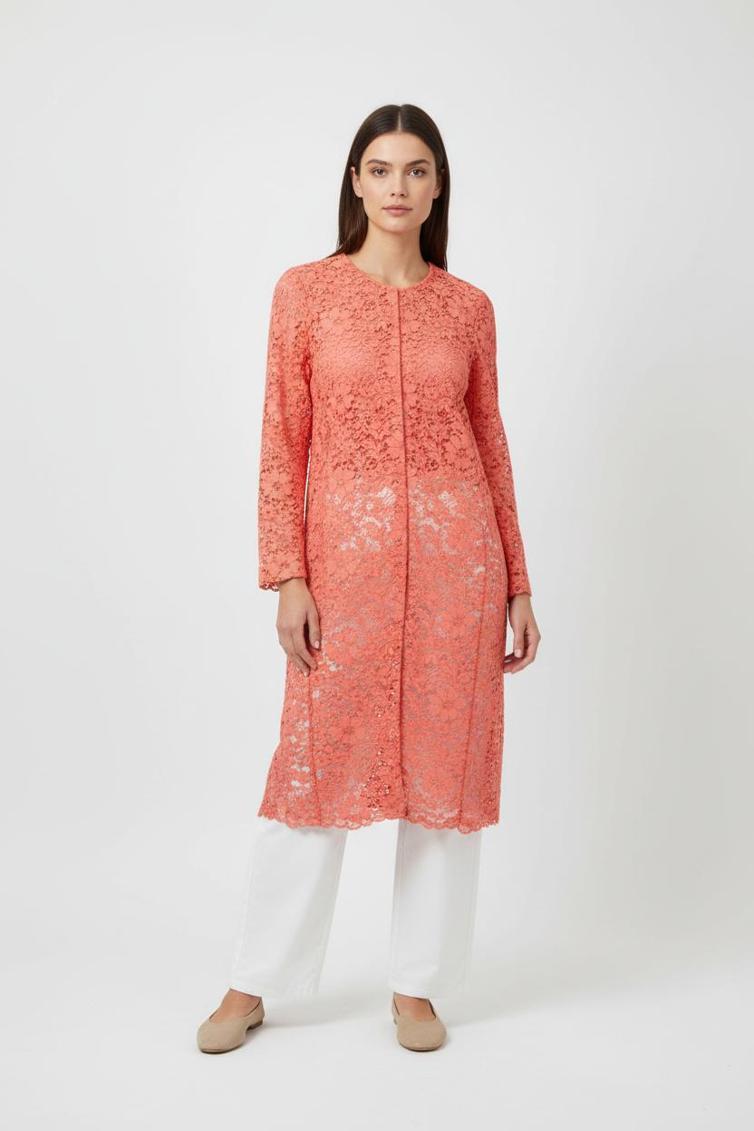 Veste En Dentelle Rouge - Taille M/38 de la marque Weill | PARAD88985 - Vendu par Paradigme - Image 1
