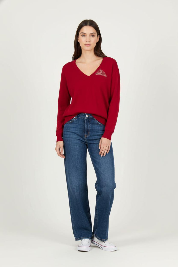 Pull Bordeaux - Taille XS/34 de la marque IKKS | PARAD89000 - Vendu par Paradigme - Image 1