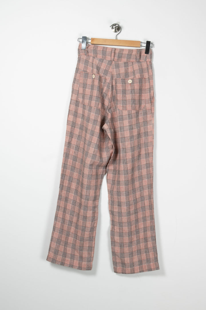 Pantalon Écossais Rose et Noir - Taille L/40 de la marque Momoni | PARAD89009 - Vendu par Paradigme - Image 4