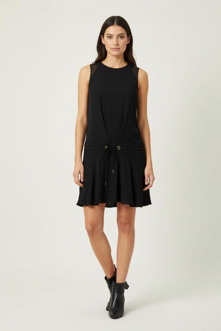 Robe Courte Noire - Taille S/36 de la marque Sandro | PARAD89013 - Vendu par Paradigme - Image 1