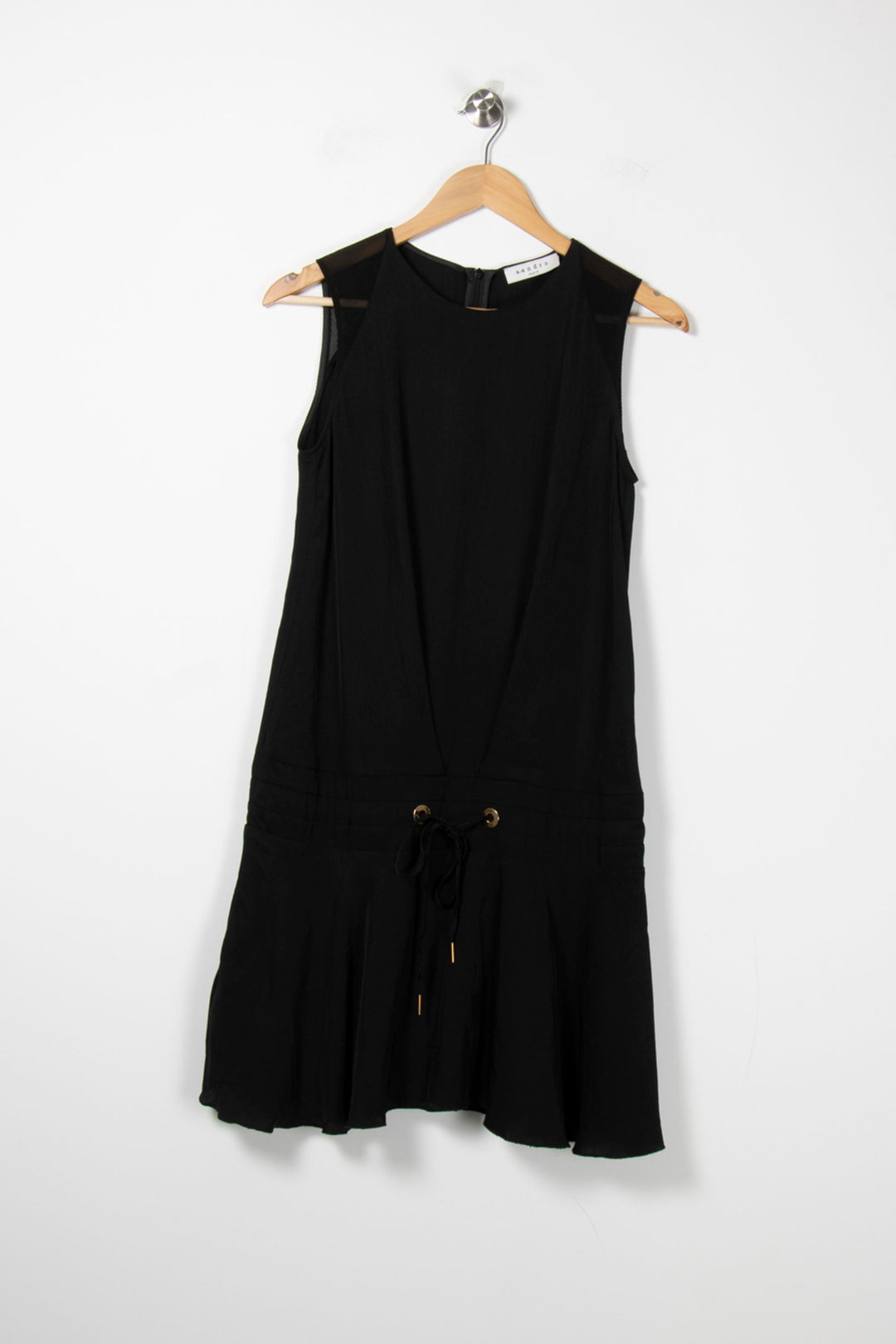 Robe Courte Noire - Taille S/36 de la marque Sandro | PARAD89013 - Vendu par Paradigme - Image 2