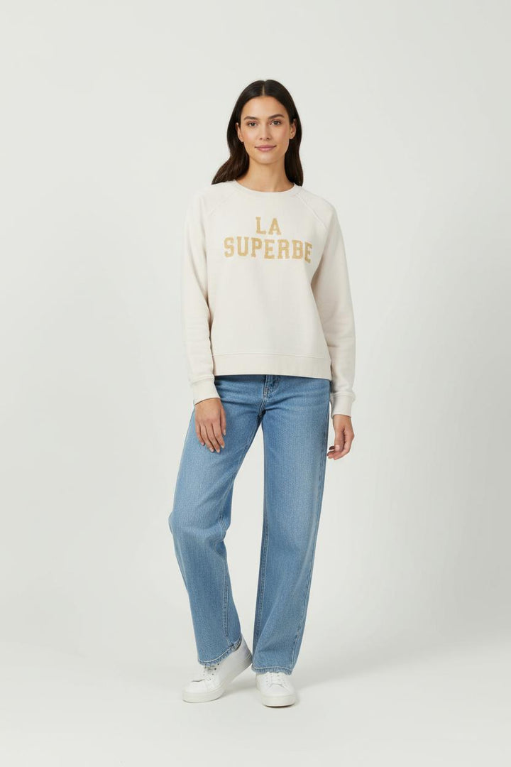 Sweatshirt Beige - Taille XS/34 de la marque Sézane | PARAD89021 - Vendu par Paradigme - Image 1
