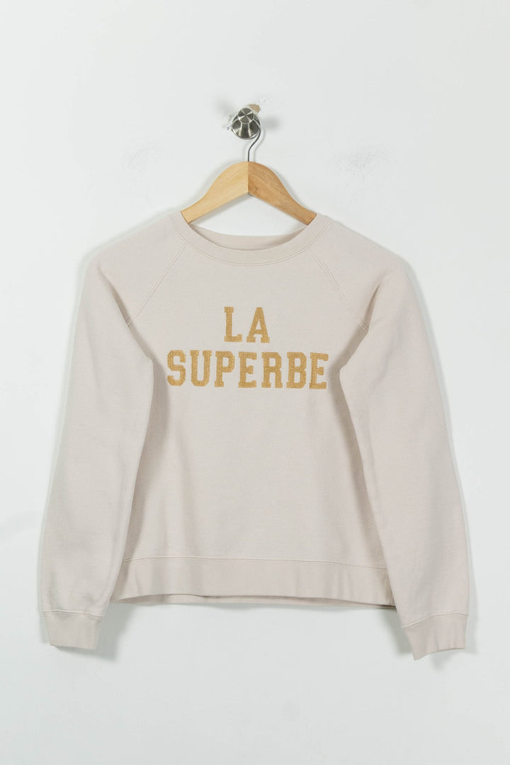Sweatshirt Beige - Taille XS/34 de la marque Sézane | PARAD89021 - Vendu par Paradigme - Image 2