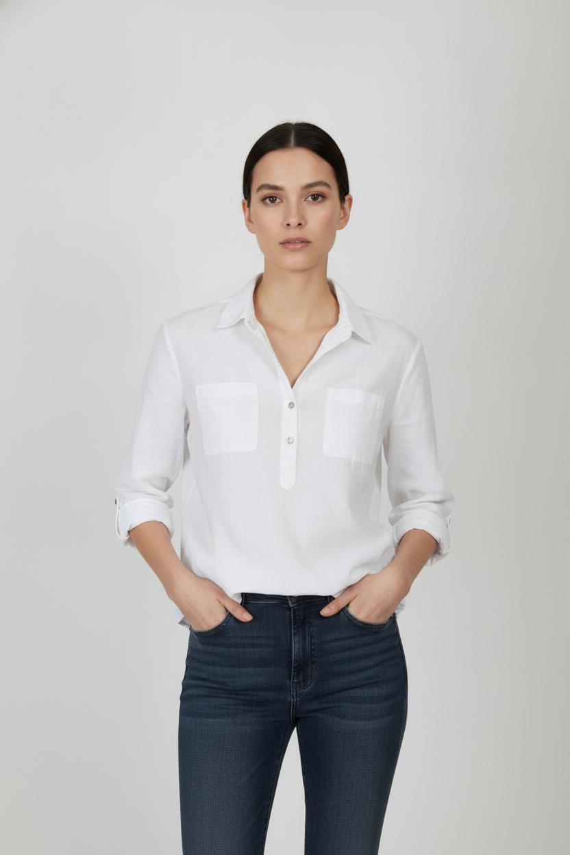 Chemise Blanche - Taille XS/34 de la marque ba&sh | PARAD89031 - Vendu par Paradigme - Image 1