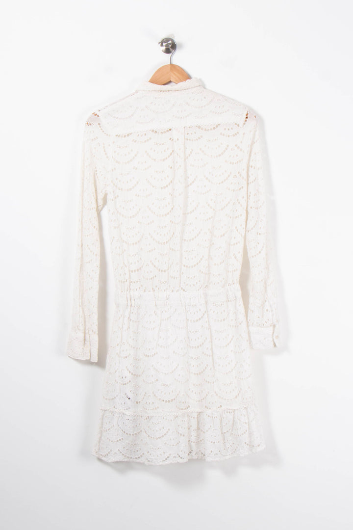 Robe Courte Blanche - Taille S/36 de la marque ba&sh | PARAD89036 - Vendu par Paradigme - Image 4