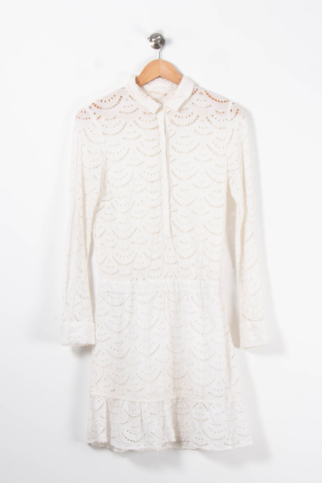 Robe Courte Blanche - Taille S/36 de la marque ba&sh | PARAD89036 - Vendu par Paradigme - Image 2