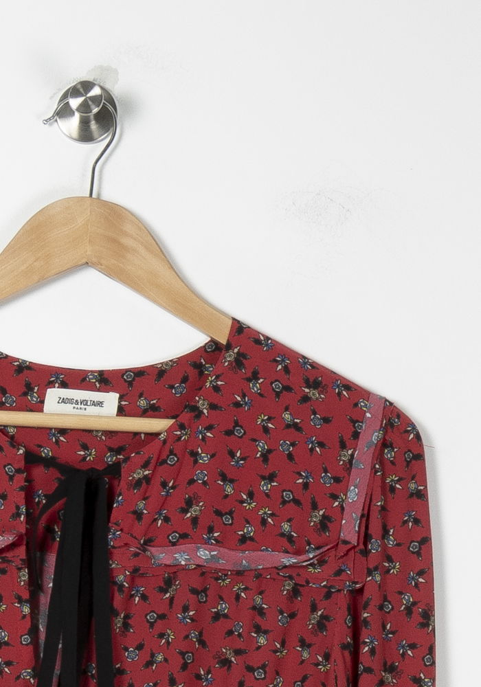 Robe Courte Rouge et Noire - Taille S/36 de la marque Zadig&Voltaire | PARAD89039 - Vendu par Paradigme - Image 3