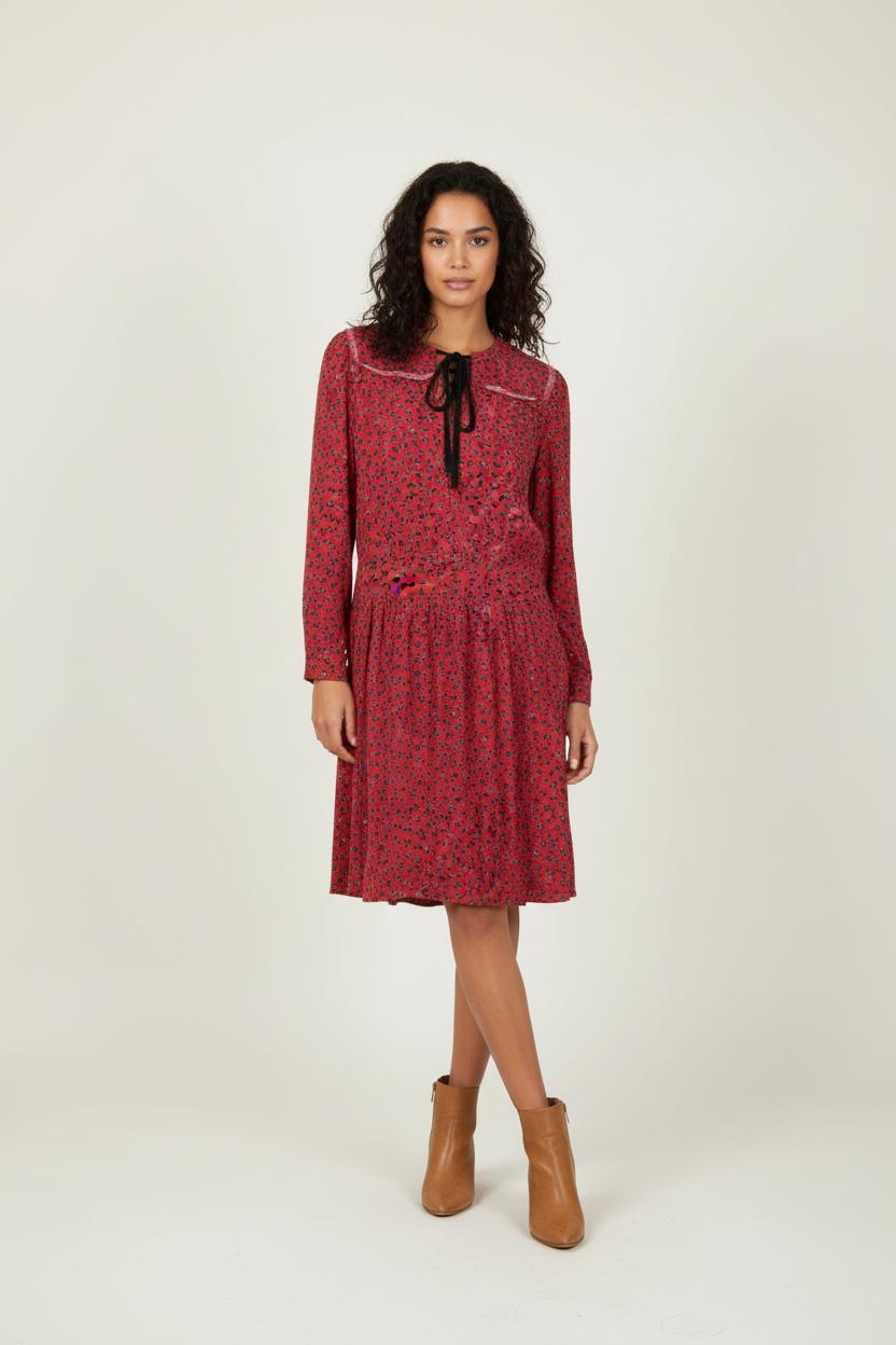 Robe Courte Rouge et Noire - Taille S/36 de la marque Zadig&Voltaire | PARAD89039 - Vendu par Paradigme - Image 1