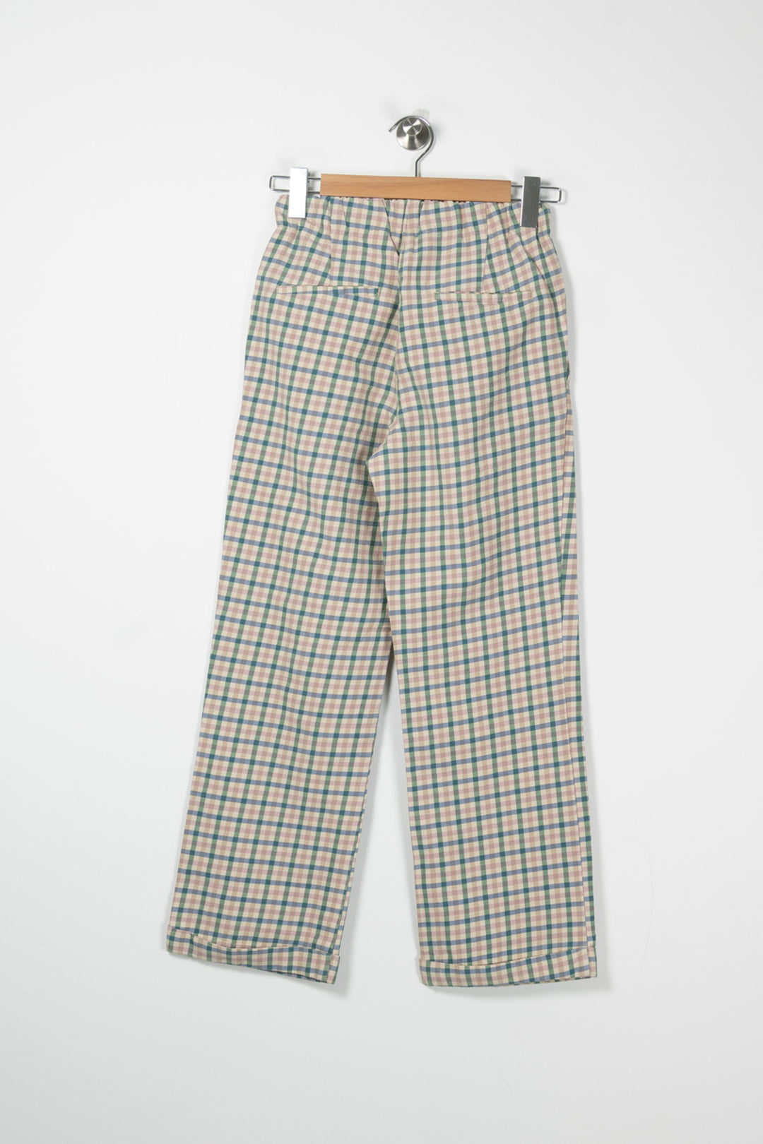 Pantalon à Carreaux Beige et Vert - Taille M/38 de la marque Momoni | PARAD89047 - Vendu par Paradigme - Image 4