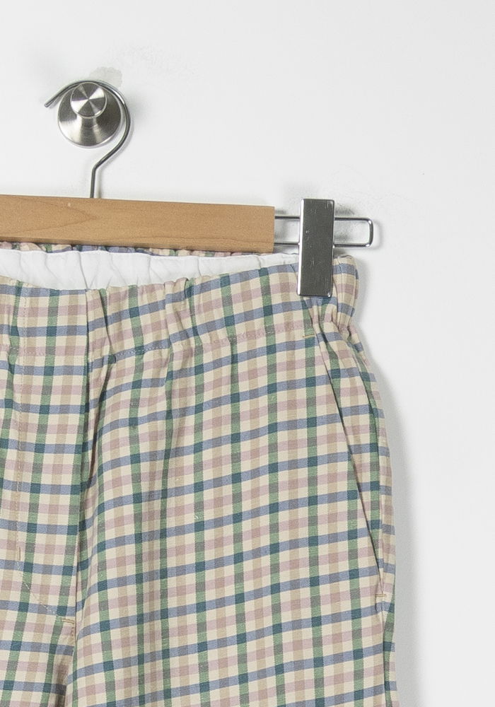 Pantalon à Carreaux Beige et Vert - Taille M/38 de la marque Momoni | PARAD89047 - Vendu par Paradigme - Image 3