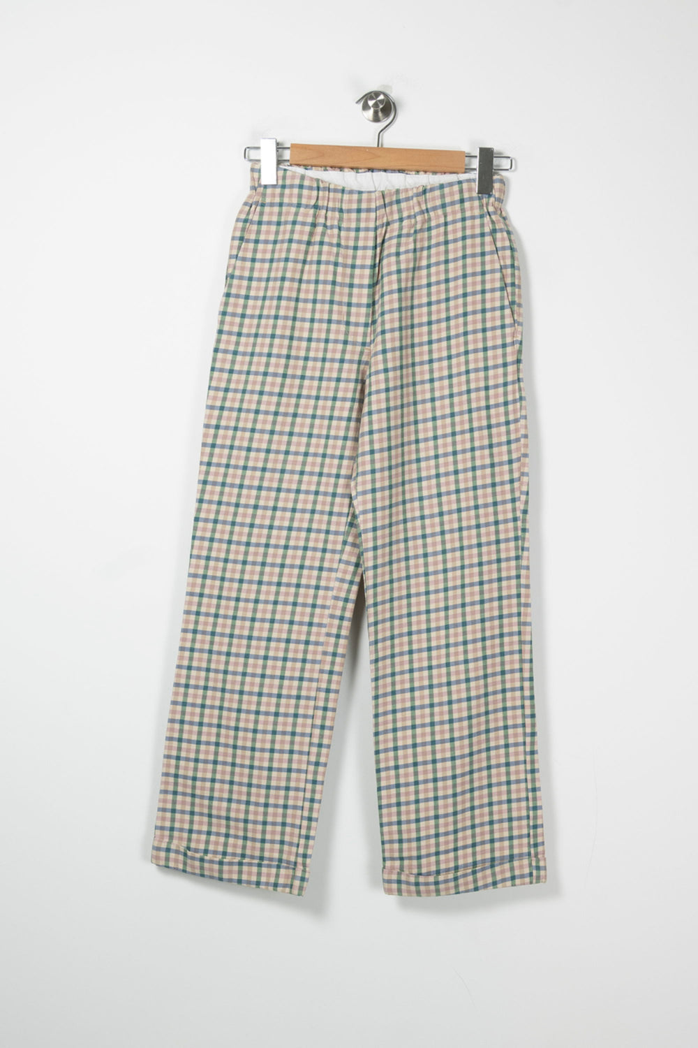 Pantalon à Carreaux Beige et Vert - Taille M/38 de la marque Momoni | PARAD89047 - Vendu par Paradigme - Image 2