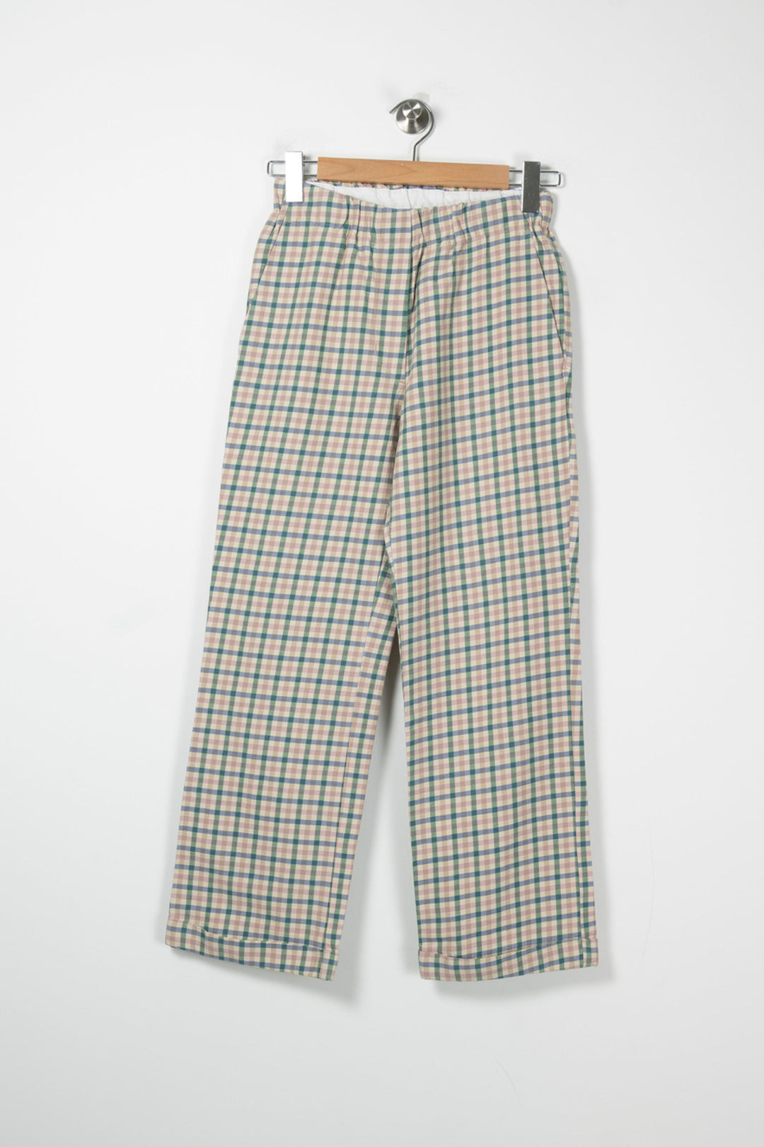 Pantalon à Carreaux Beige et Vert - Taille M/38 de la marque Momoni | PARAD89047 - Vendu par Paradigme - Image 2