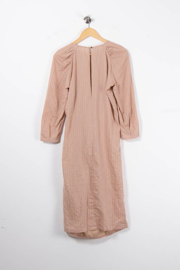 Robe Midi Beige rayée - Taille M/38 de la marque Humanoid | PARAD89057 - Vendu par Paradigme - Image 4