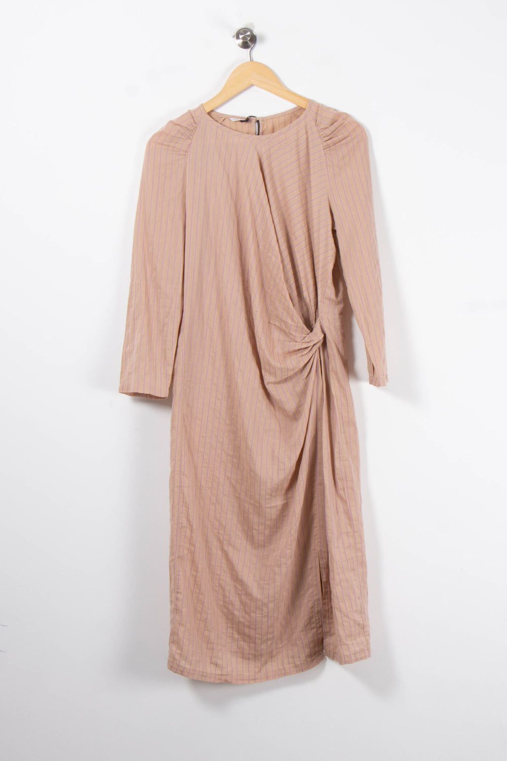 Robe Midi Beige rayée - Taille M/38 de la marque Humanoid | PARAD89057 - Vendu par Paradigme - Image 2