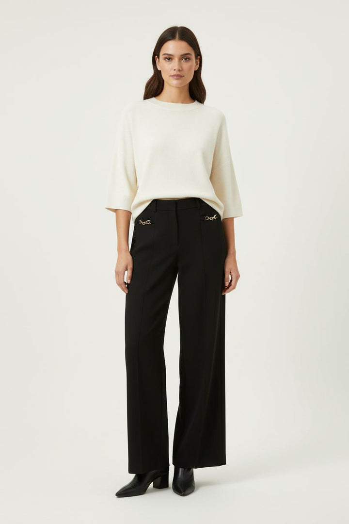Pantalon Large Noir - Taille M/38 de la marque ba&sh | PARAD89060 - Vendu par Paradigme - Image 1