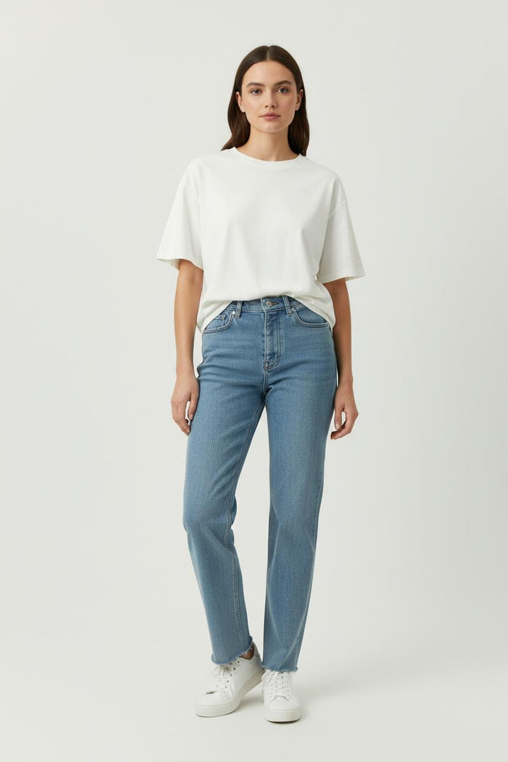 Jean Droit Bleu - Taille S/36 de la marque The Kooples | PARAD89079 - Vendu par Paradigme - Image 1
