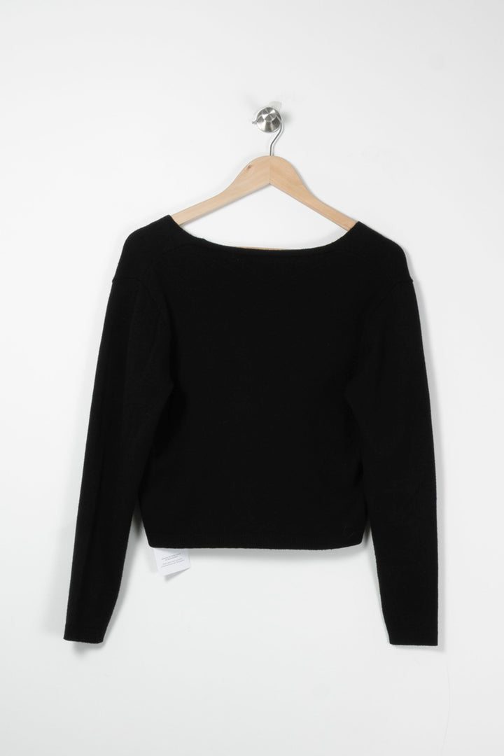 Cardigan Noir - Taille M/38 de la marque La Fée Maraboutée | PARAD89092 - Vendu par Paradigme - Image 4