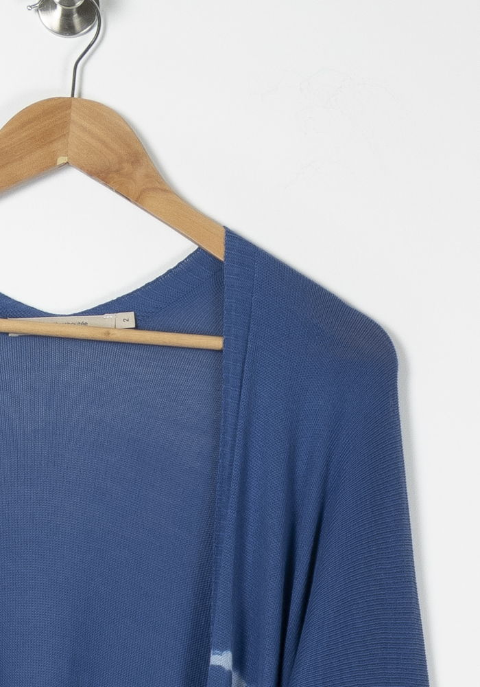 Gilet Bleu et Blanc - Taille M/38 de la marque La Fée Maraboutée | PARAD89107 - Vendu par Paradigme - Image 3