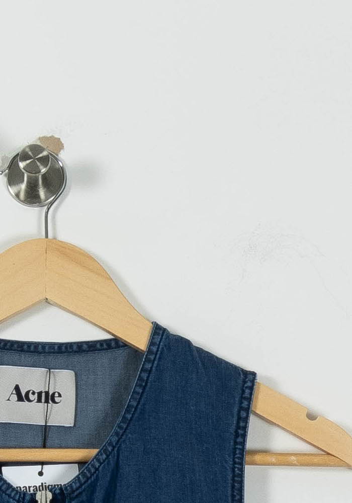 Robe en Jean Bleu - Taille S/36 de la marque Acne Studios | PARAD89112 - Vendu par Paradigme - Image 3