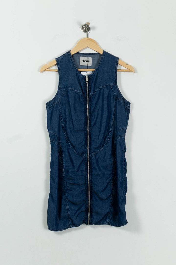 Robe en Jean Bleu - Taille S/36 de la marque Acne Studios | PARAD89112 - Vendu par Paradigme - Image 2