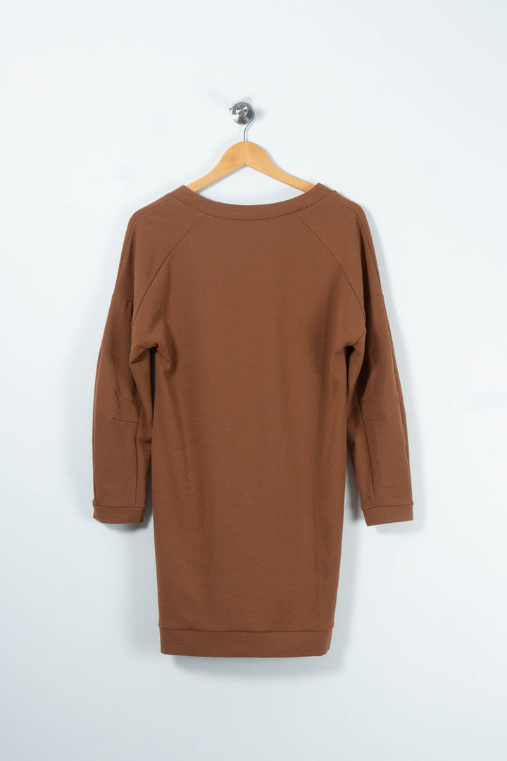 Robe Pull Marron - Taille XS/34 de la marque I.Code | PARAD89123 - Vendu par Paradigme - Image 4