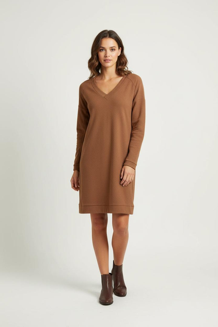Robe Pull Marron - Taille XS/34 de la marque I.Code | PARAD89123 - Vendu par Paradigme - Image 1
